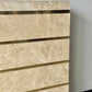Postmodern Faux Marble Laminate & Brass Waterfall Highboy Dresser