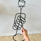 Postmodern Memphis Style Wire Wine & Glassware Rack Pair