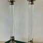 Vintage Lucite & Silverplate Candlesticks