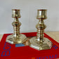 Vintage Chunky Brass Candlesticks