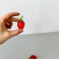 Vintage Handblown Glass Strawberries