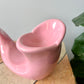 Vintage 1980s Pink Ceramic Whale Soap Dish