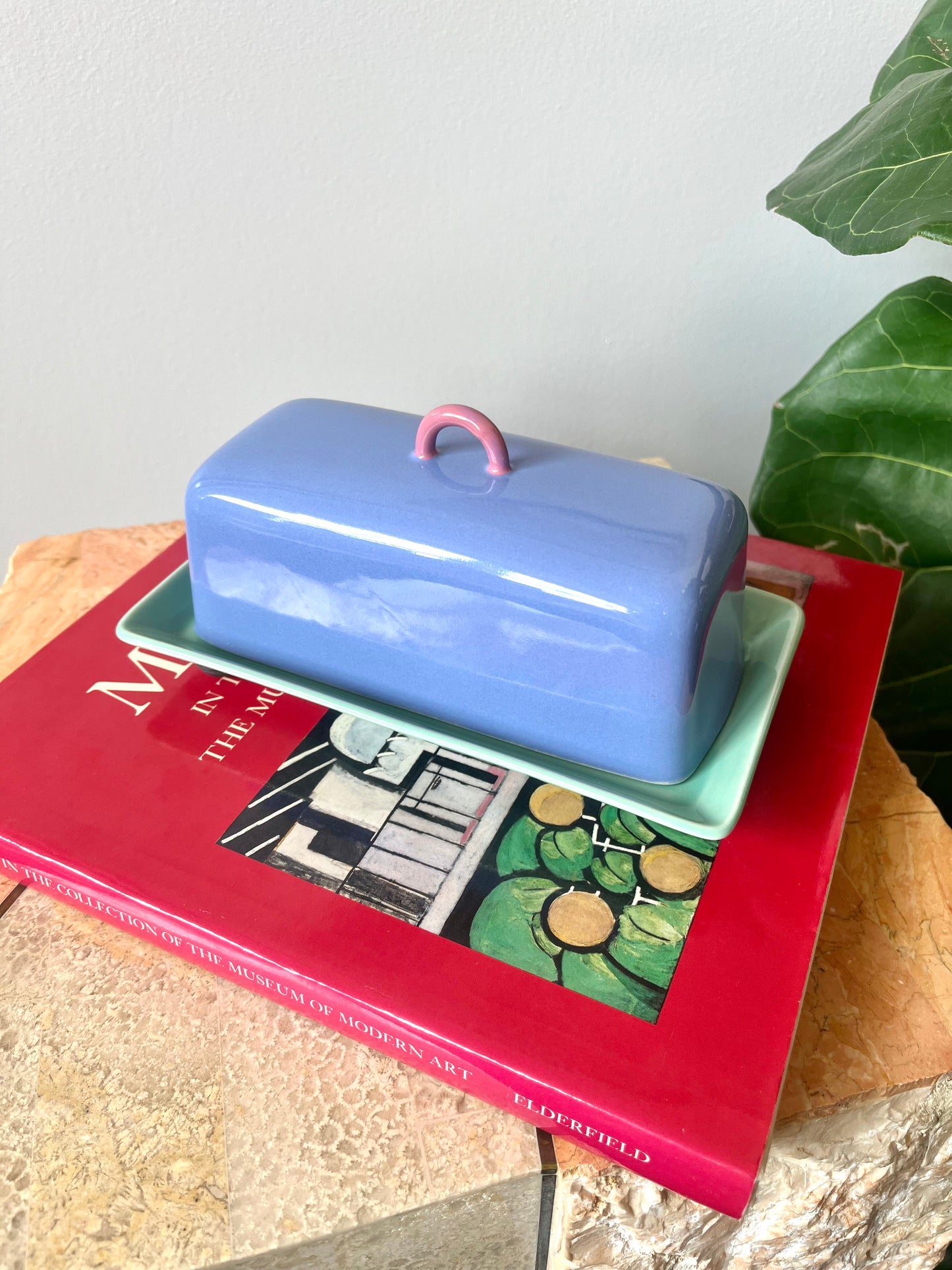 Postmodern Lindt-Stymeist Colorways Covered Butter Dish