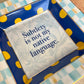 Vintage MacKenzie-Child’s “Subtlety is not my native language” Novelty Trinket Dish