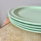 Vintage Mint Green Melmac Picnic Set: Cups and Saucers & Lunch Plates