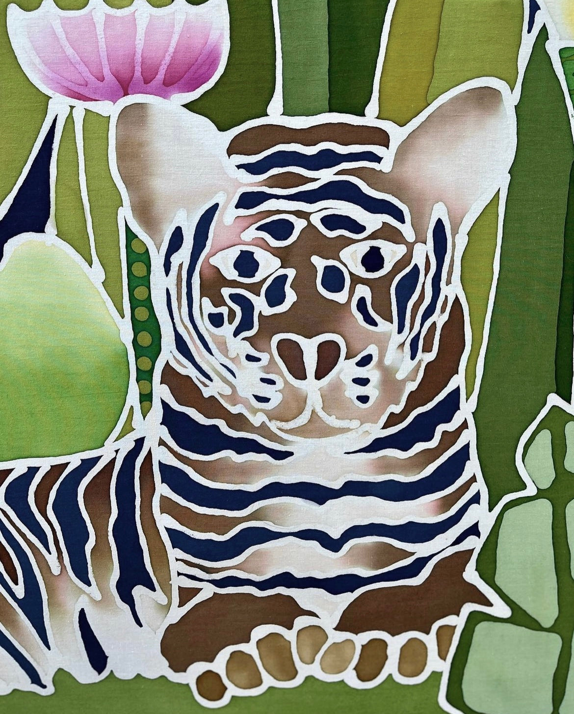 Original 1980 Harriet Peck Taylor Tiger Batik