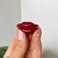 Vintage 2003 Blown Glass Red Lips