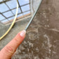 Vintage Hollywood Regency Teardrop Glass and Brass Coffee Table
