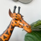 Vintage Leather Wrapped Giraffe Statue