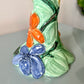 Vintage Italian Ceramic Handpainted Floral Candlestick