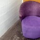 Vintage 90s Animal Print Swivel Club Chairs by Directional