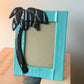 Vintage 1983 Fused Art Glass Palm Tree Picture Frame