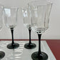 Vintage Luminarc France Verrerie Darques Octime Wine Glasses
