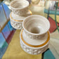 Vintage 1970s Lenox Echo Collection Porcelain Candleholder Pair