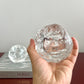 Kosta Boda Crystal “Snowball” Candle Holders