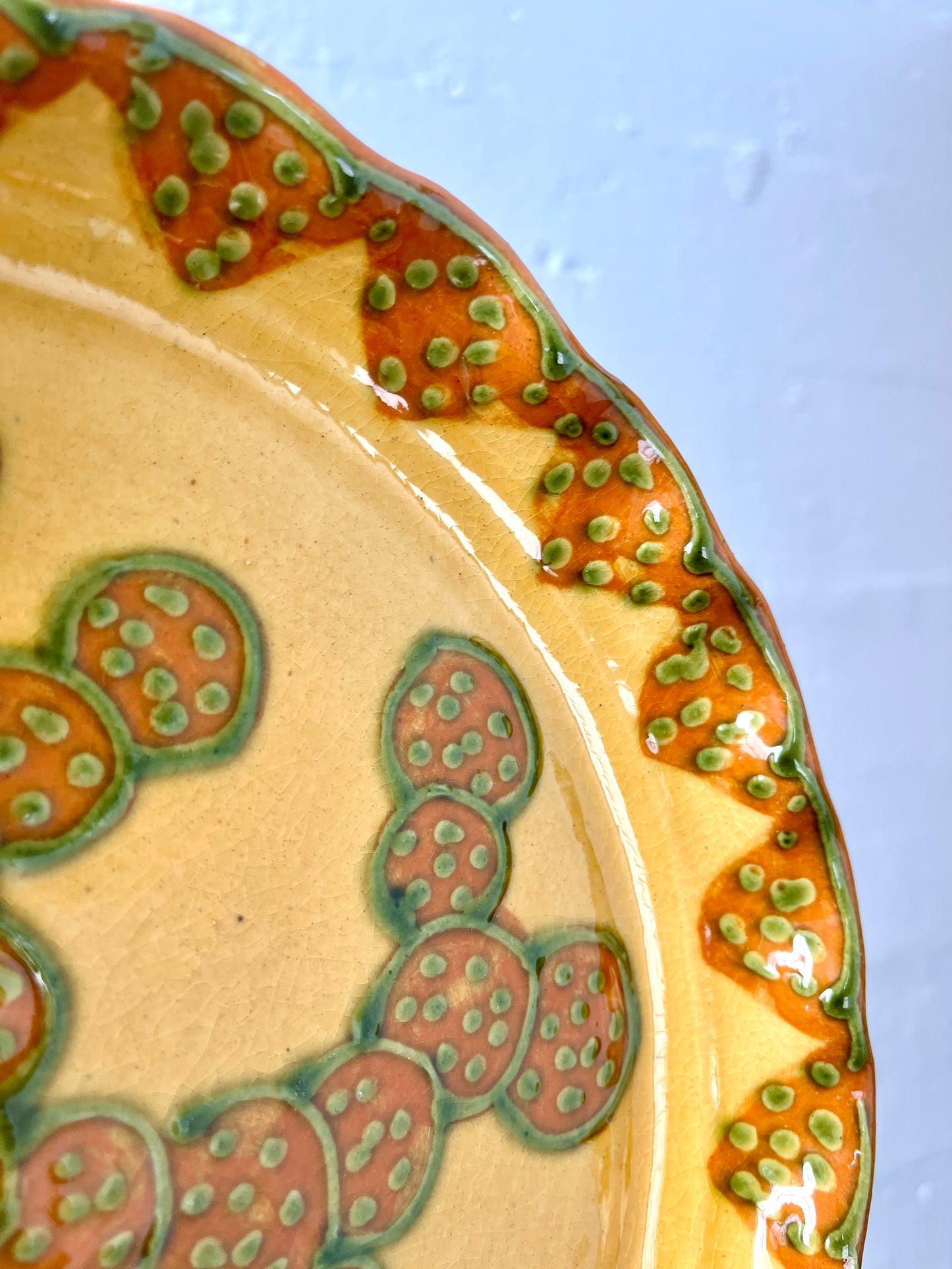 French Studio Pottery Ceramic Platter