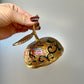 Vintage Brass Cloisonné Apple Trinket Box