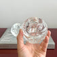 Kosta Boda Crystal “Snowball” Candle Holders