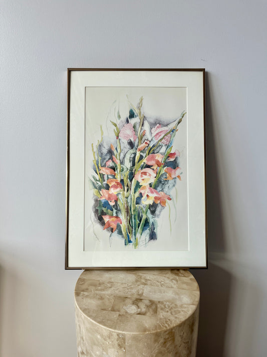 Watercolor Print of ‘Gladioli - Flower Study #4’ by Charles Demuth, 1925