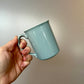Vintage Slate Blue Corning Coffee Mugs