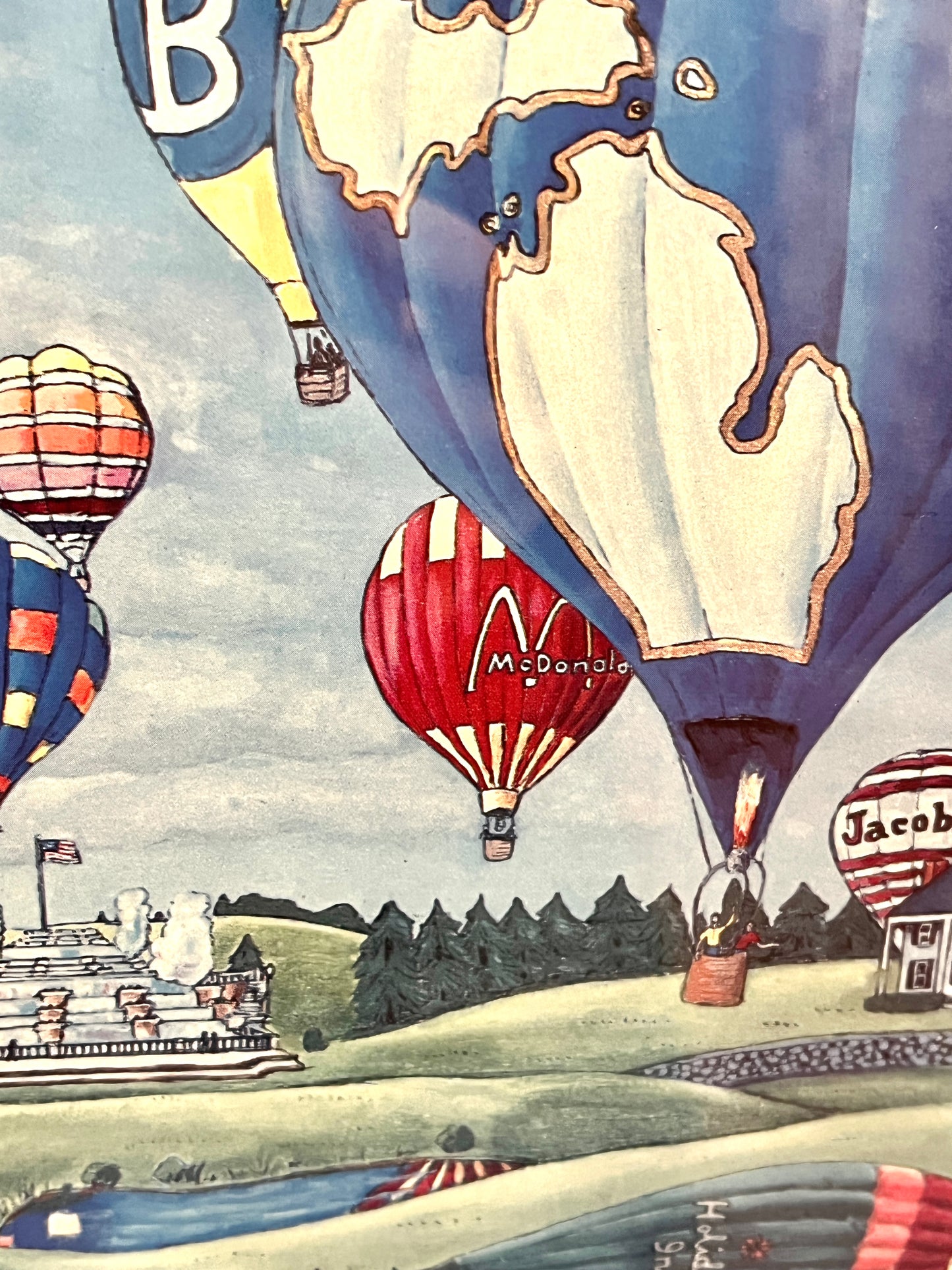 1986 Hot Air Jubilee Signed Print by Maggie LaNoue