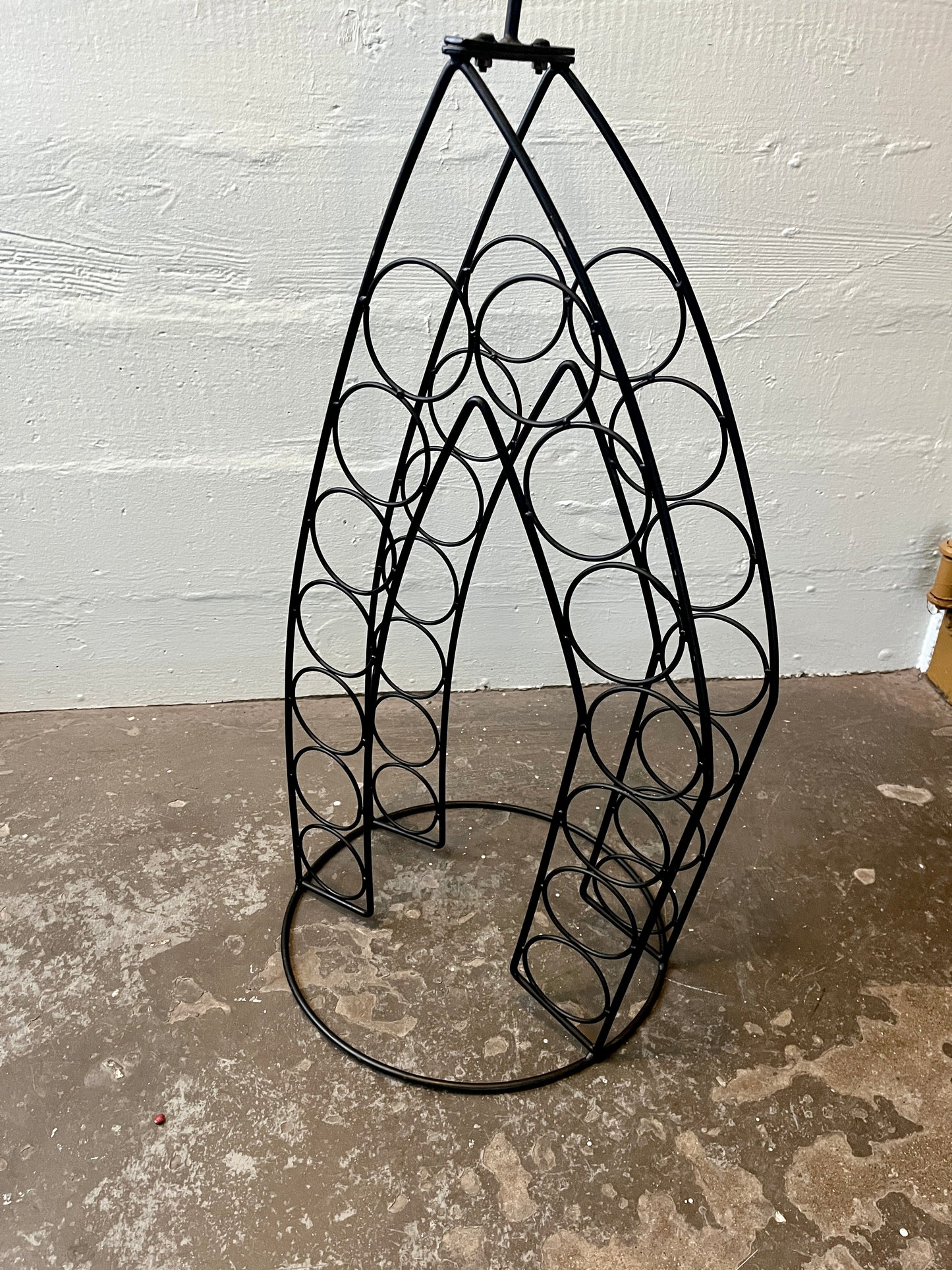 John Risley- Style Frenchman Figure Wire Wine Rack