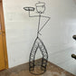 John Risley- Style Frenchman Figure Wire Wine Rack