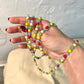 Vintage Glass Bead Rope Necklace