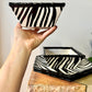 Retro Roscher “Zebra” Dinner Plates & Salad Bowls