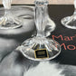 Vintage 90s Oneida Crystal “Southern Garden” Champagne Flutes