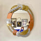 1998 Postmodern Mixed Metal Wall Mirror