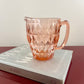Vintage Pink Depression Glass Pitcher