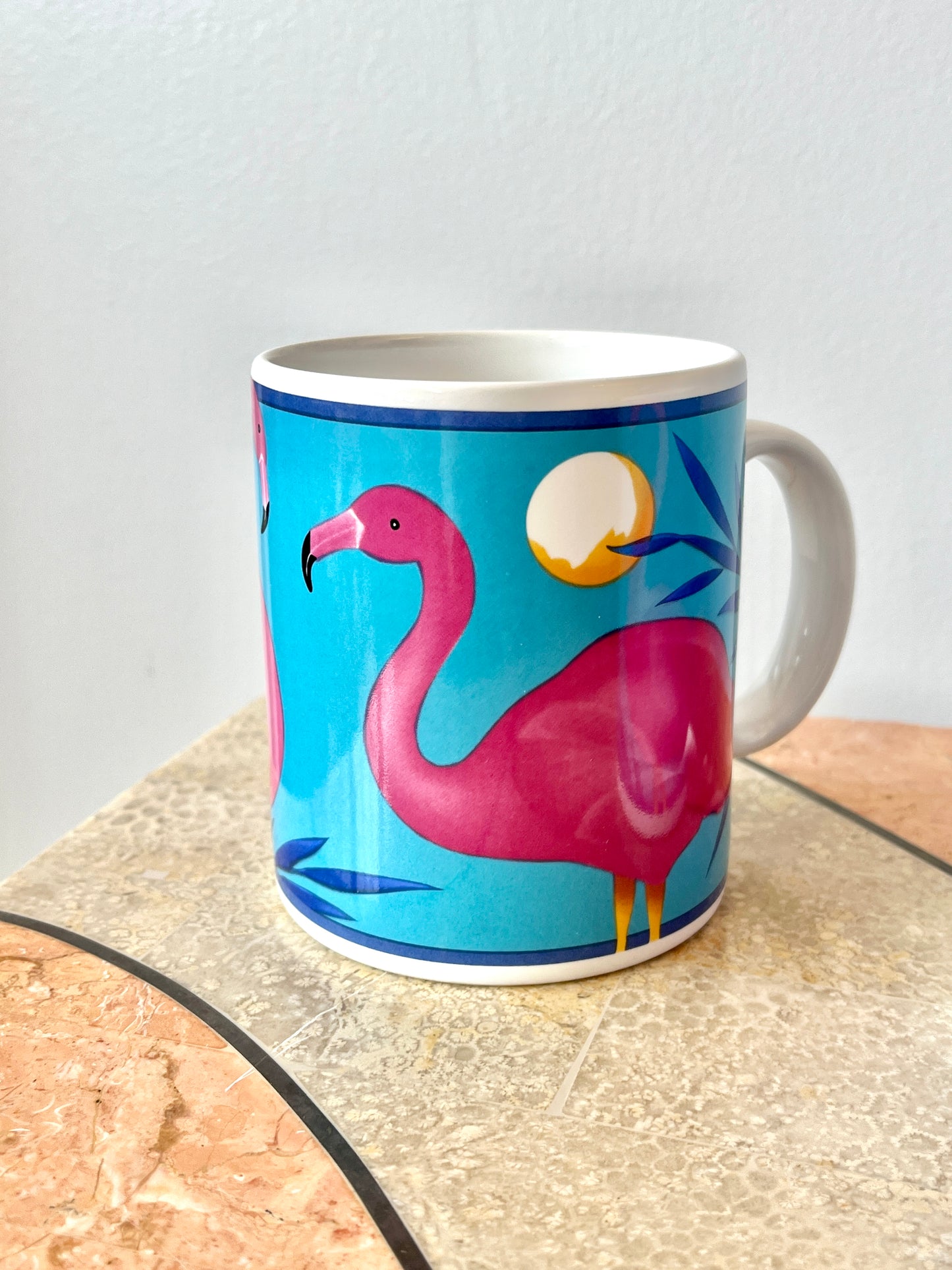 Vintage Otagiri Pink Flamingo Coffee Mugs