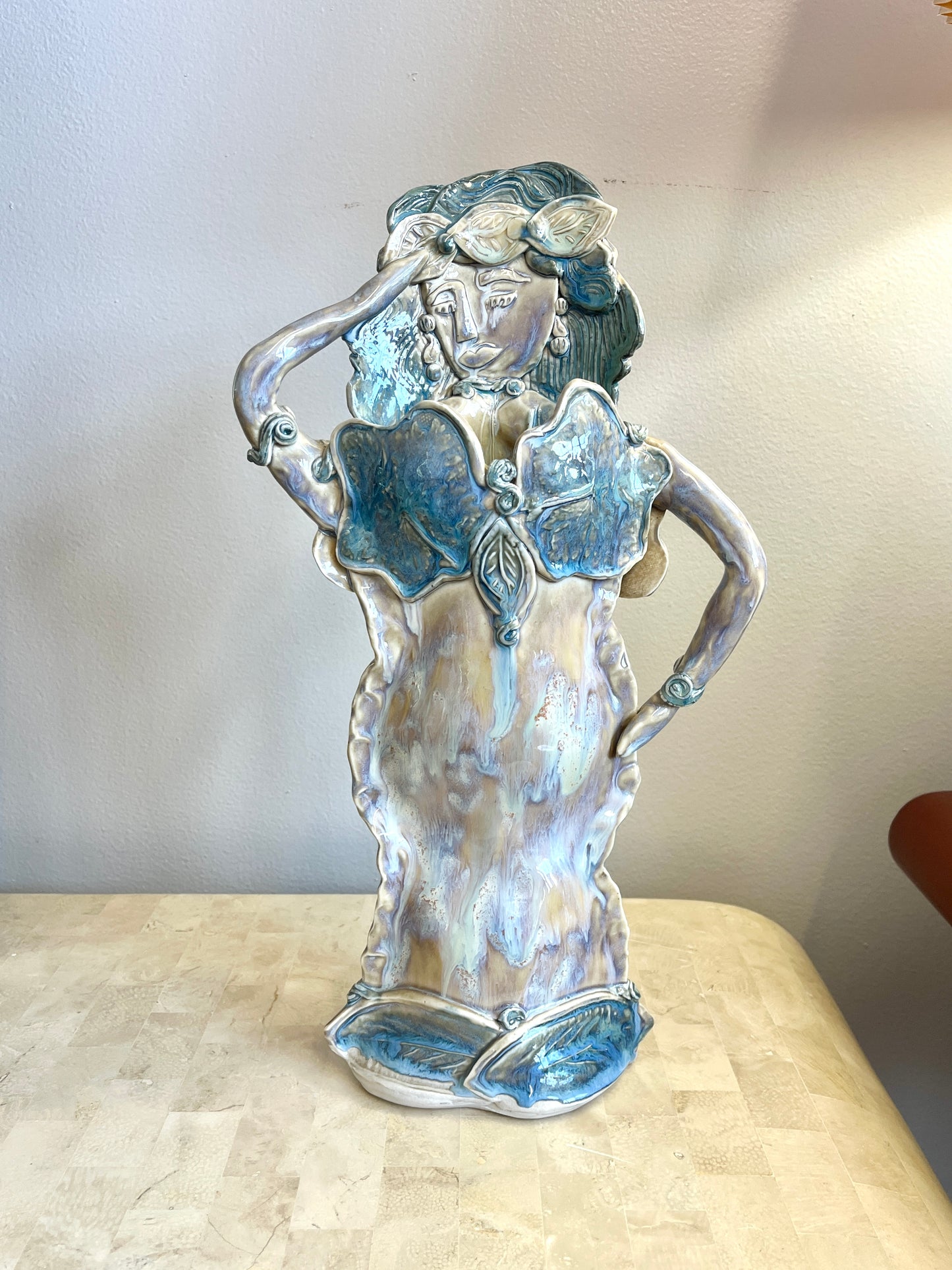 Studio Pottery Sculptural Female Figure Vase