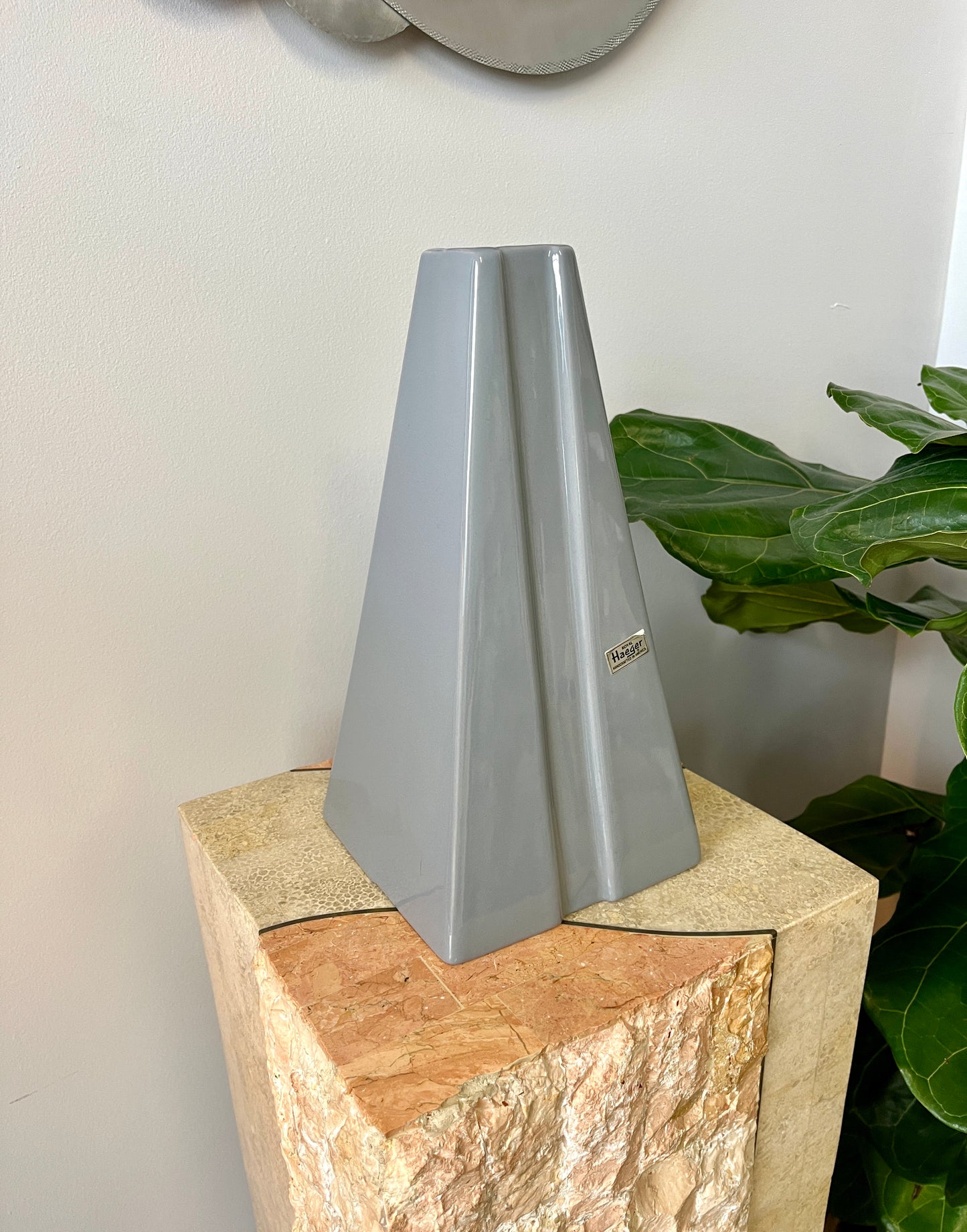 Vintage Haeger Pyramid Vase