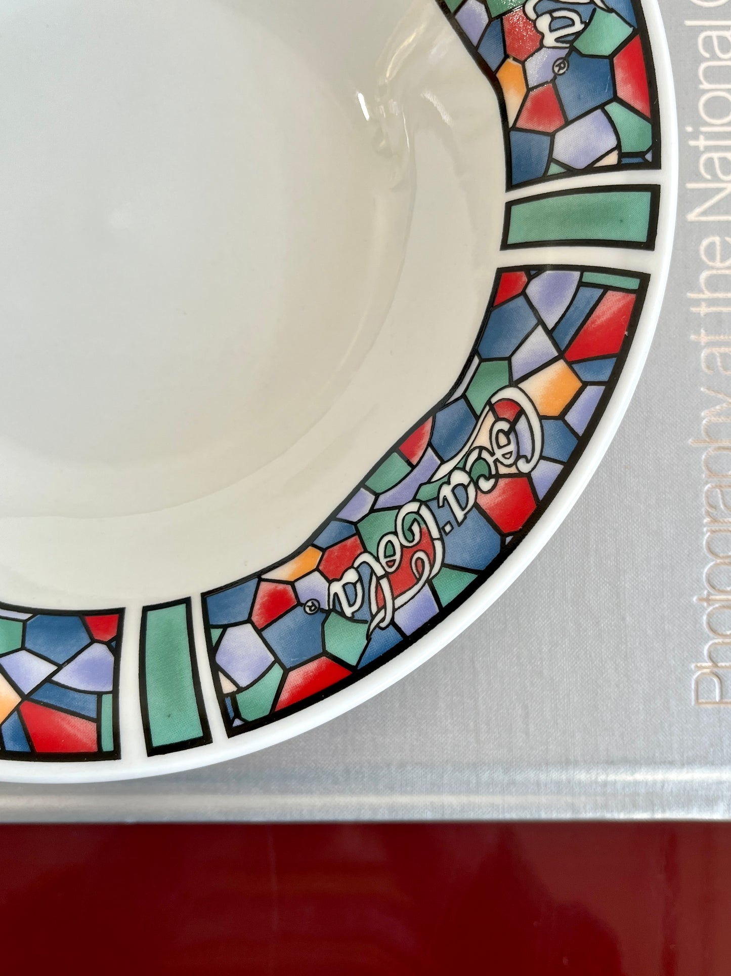 Vintage 1996 Coca-Cola Coca-Cola Stained Glass Cereal Bowls