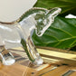 Vintage Kosta Boda Crystal Donkey Figurine
