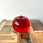 Vintage Red Lucite Apple Paperweight