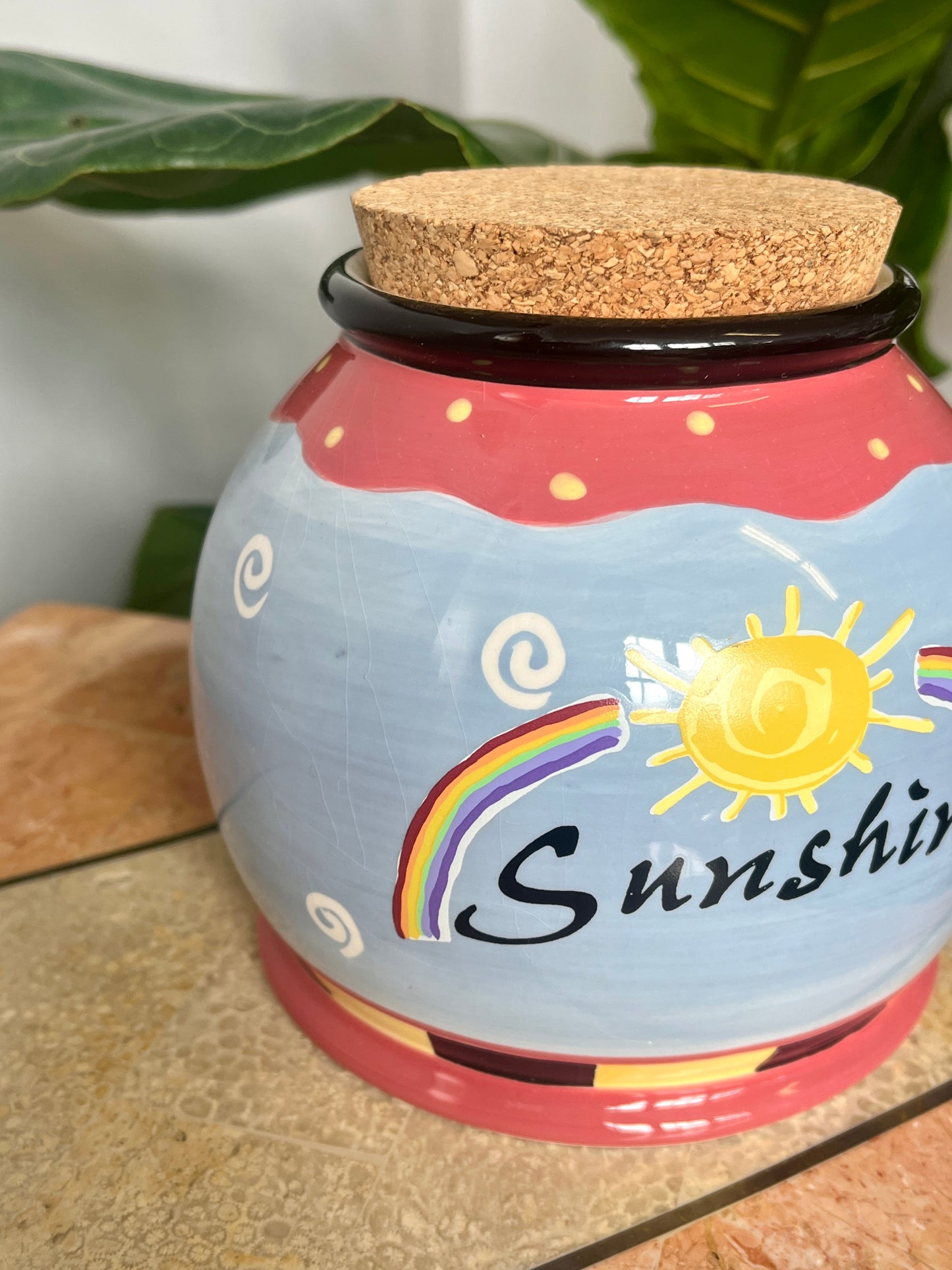 Bella Casa by Ganz Lidded “Sunshine” Ceramic Canister