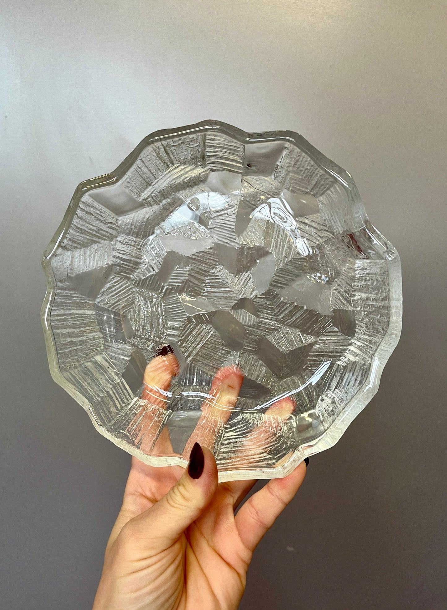 Vintage 1980s Mikasa 'Ice Castles' Serving Bowl