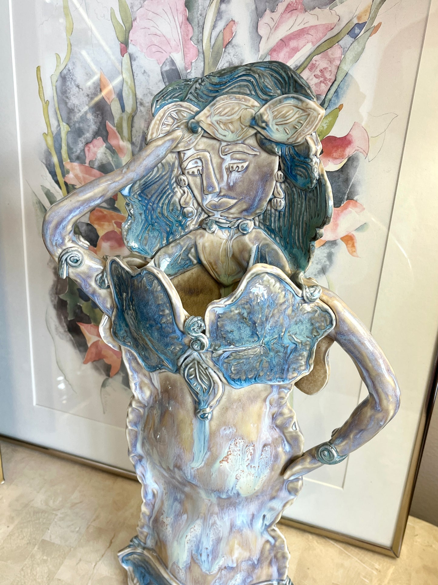 Studio Pottery Sculptural Female Figure Vase