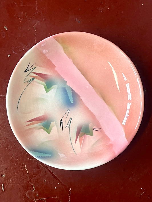 Vintage Postmodern Judith Stiles Ceramic Platter