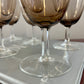 MCM Smokey Taupe Crystal Wine Glasses
