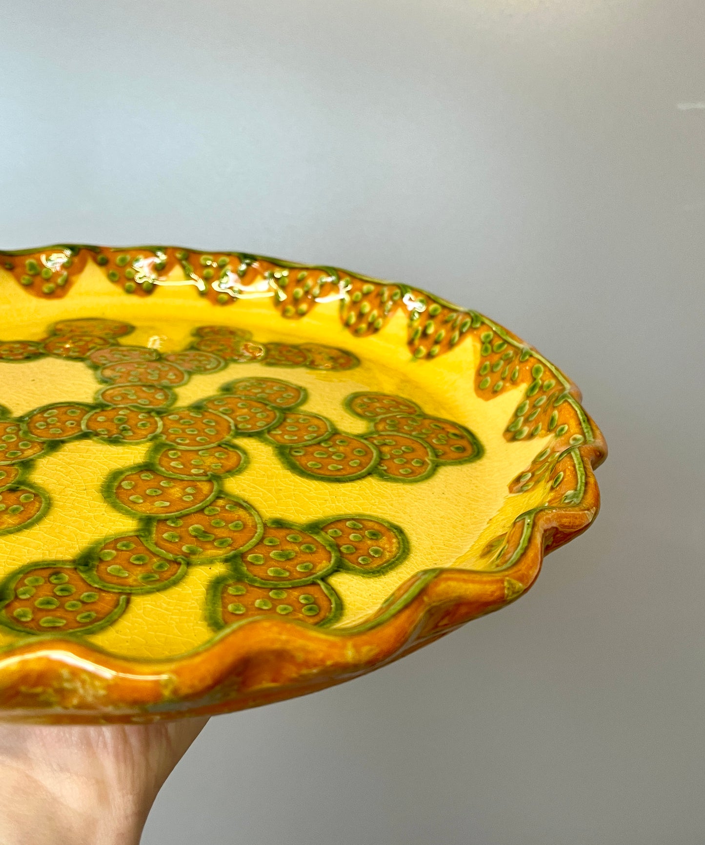 French Studio Pottery Ceramic Platter