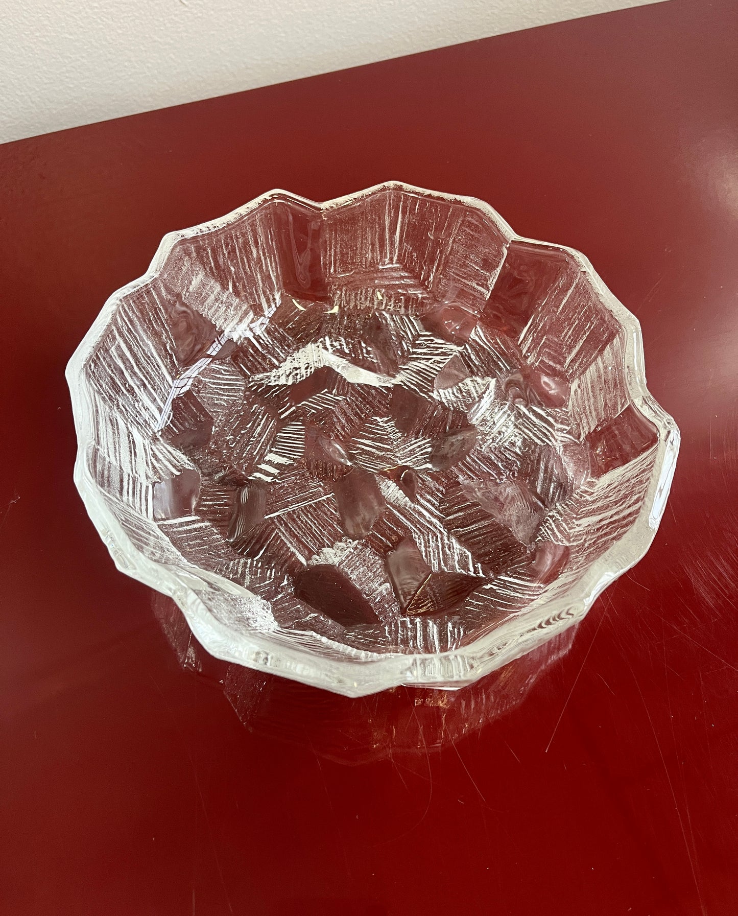 Vintage 1980s Mikasa 'Ice Castles' Serving Bowl