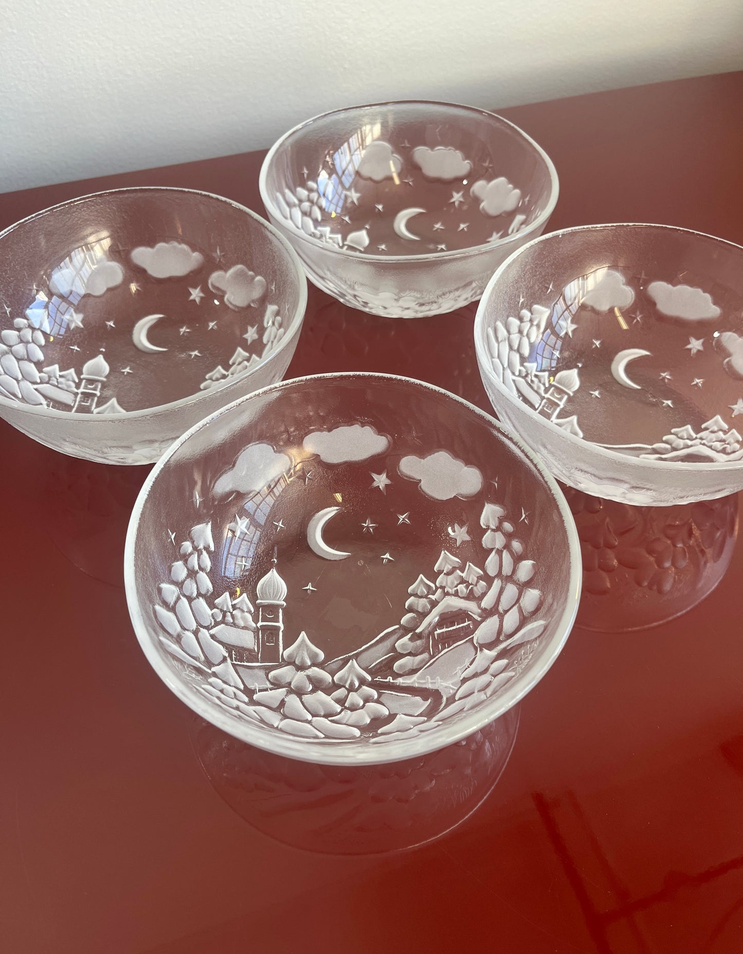 Mikasa Studio Nova Pressed Glass Bowls