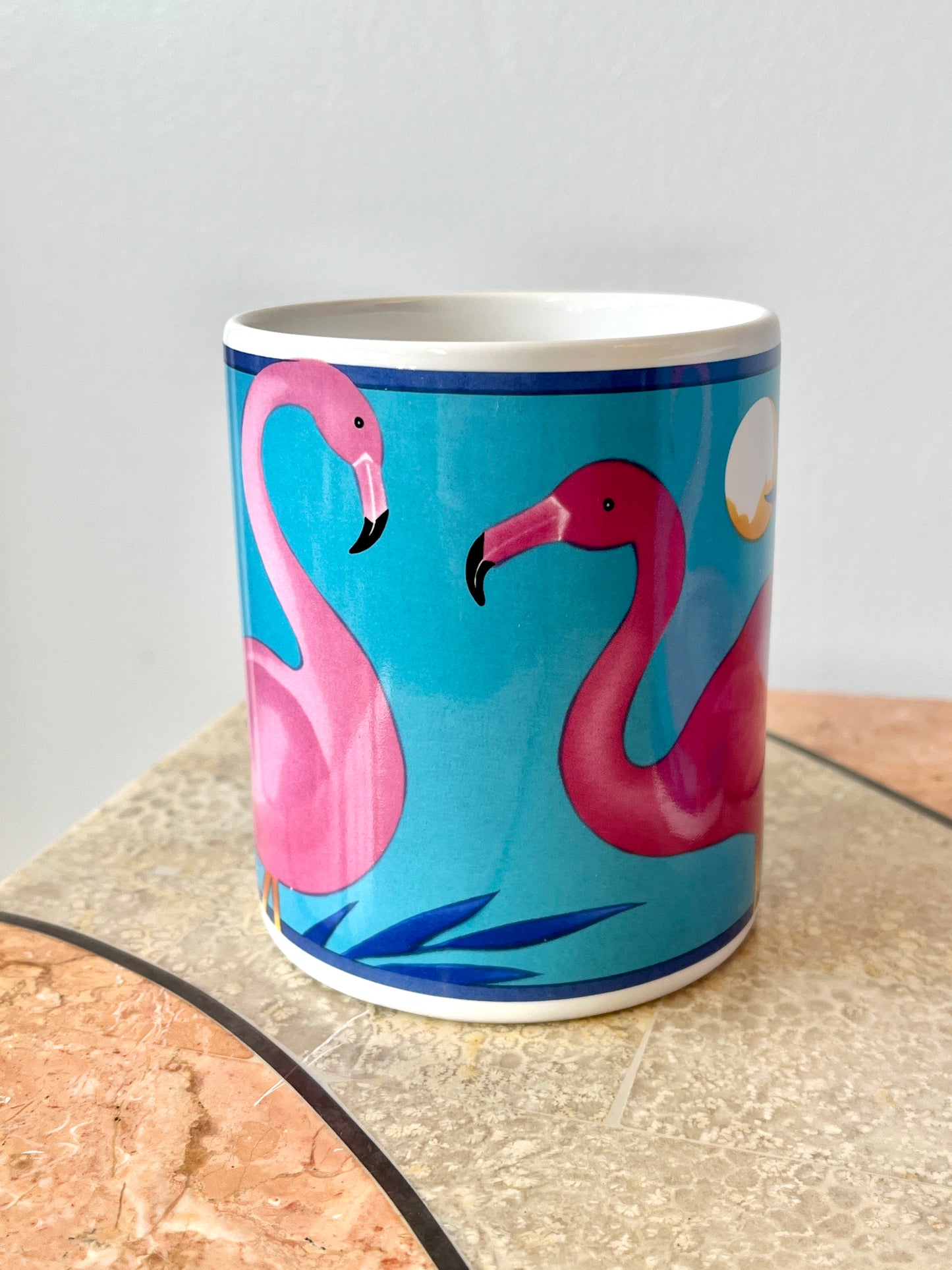 Vintage Otagiri Pink Flamingo Coffee Mugs